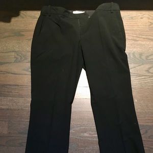 Black Gap cropped flare pants